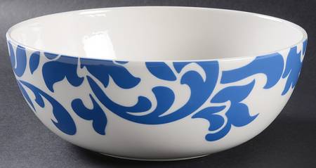 Lisbon Blue 9" Round Vegetable Bowl