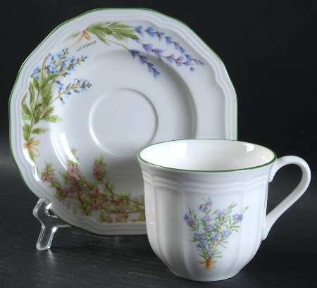 Botanical Bouquet Flat Cup & Saucer Set