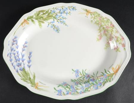 Botanical Bouquet 13" Oval Serving Platter