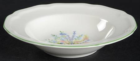 Botanical Bouquet Rim Fruit/Dessert (Sauce) Bowl