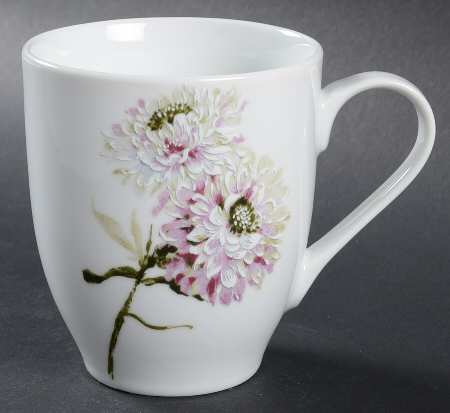 Silk Floral Lavender Mug
