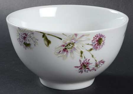 Silk Floral Lavender Soup/Cereal Bowl