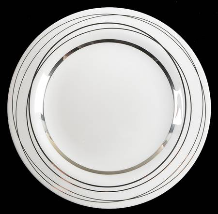 Silver Spheres Salad Plate
