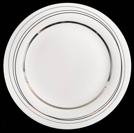 Silver Spheres Dinner Plate