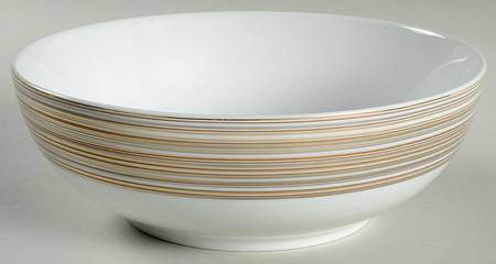 Microstripe 9" Round Vegetable Bowl