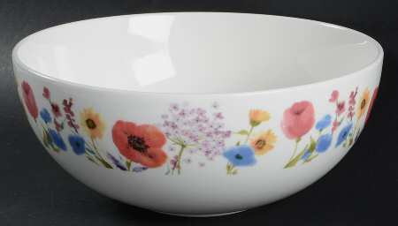 Garden Palette Floral 9" Round Vegetable Bowl