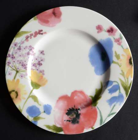 Garden Palette Floral Salad Plate