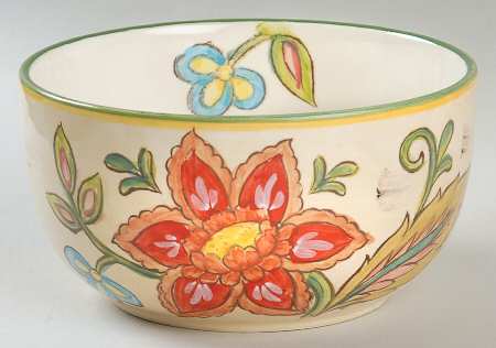 Vanilla Chintz Soup/Cereal Bowl