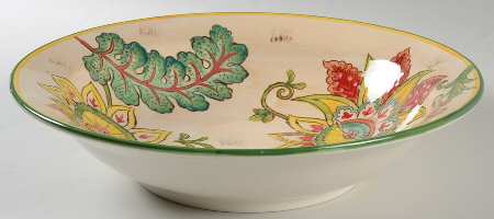 Vanilla Chintz 12" Round Serving Bowl