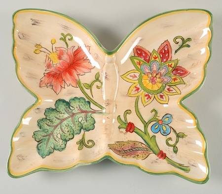 Vanilla Chintz Figural Salad Plate