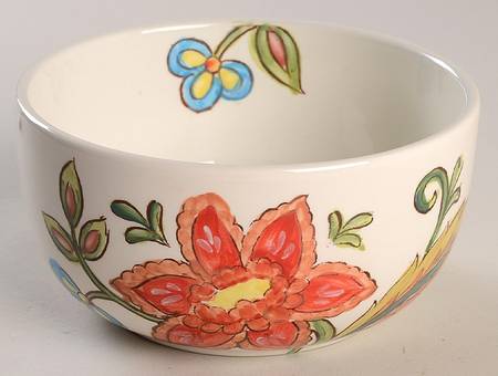 Vanilla Chintz Soup/Cereal Bowl