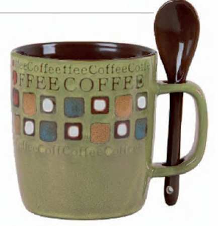 Cafe Americano Mug & Spoon Set