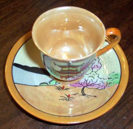 MOM17 Footed Demitasse Cup & Saucer Set
