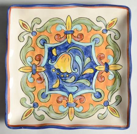 Tuscan Jewel Square Salad Plate