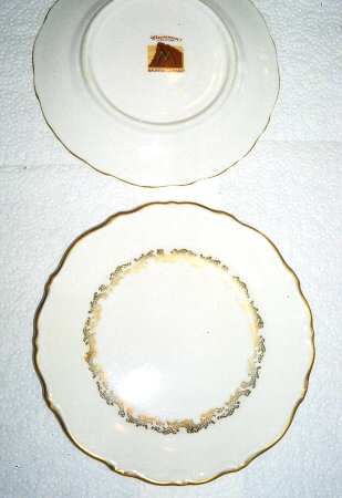 Golden Wreath Salad Plate
