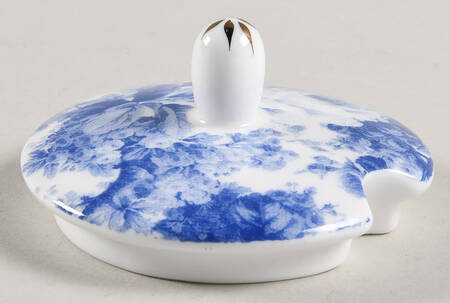 Antique Blue Lid for Sugar Bowl