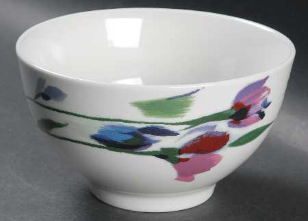 Watercolor Garden Soup/Cereal Bowl