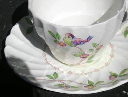 Melody (Bird) Flat Cup & Saucer Set