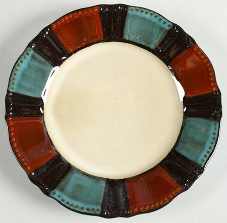 Baroque Red Salad Plate