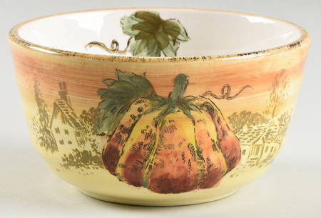Pumpkin Fest (Yellow Body) Soup/Cereal Bowl