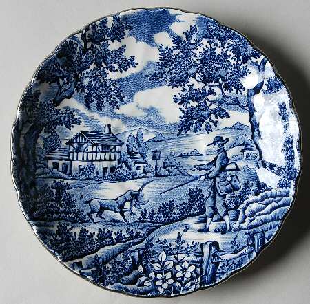Hunter Blue (Platinum Trim) Saucer