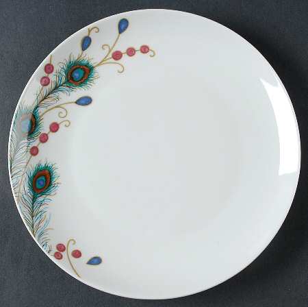 Peacock Feathers Salad Plate