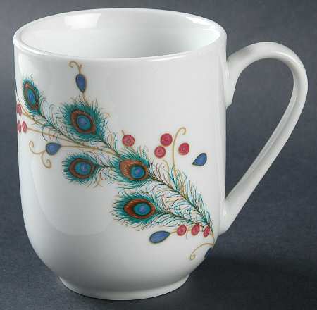 Peacock Feathers Mug