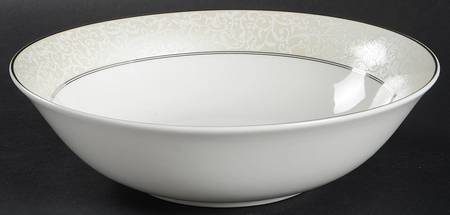 Parchment Ivory 9" Round Vegetable Bowl