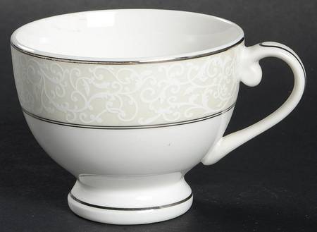 Parchment Ivory Footed Cup