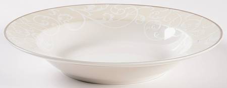 Parchment Modern Rim Soup Bowl