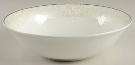 Parchment Modern 9" Round Vegetable Bowl