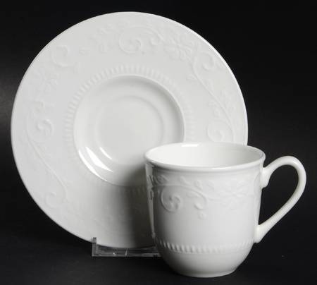 Countryside Scroll Flat Cup & Saucer Set