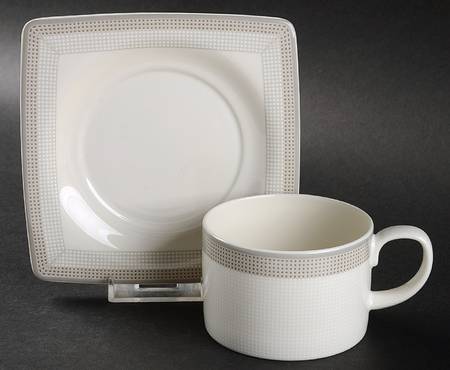Strada Flat Cup & Saucer Set