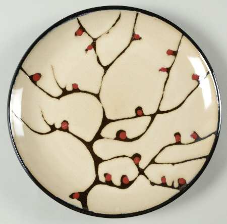 Anissa Red Salad Plate