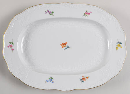 MSS192 14" Oval Serving Platter by Meissen (Germany)