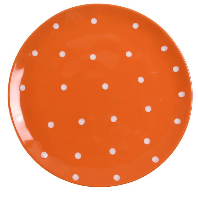 Sprinkle Orange Dinner Plate
