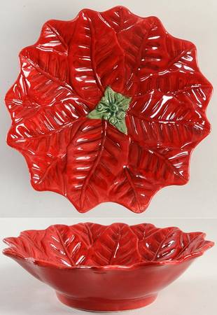 Noel 9" Flower Shape Round Vegetable Bowl