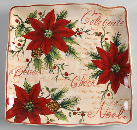 Noel Square Dinner Plate