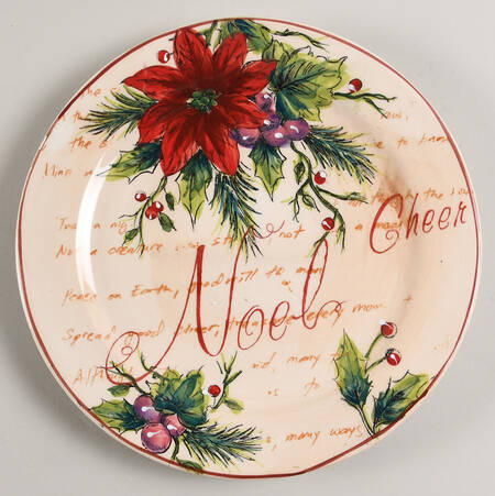Noel Salad Plate