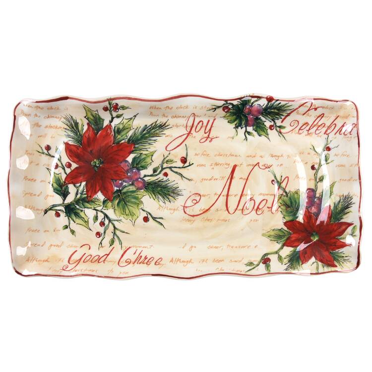 Noel 17" Rectangular Serving Platter