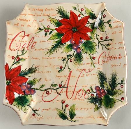 Noel Square Dinner Plate