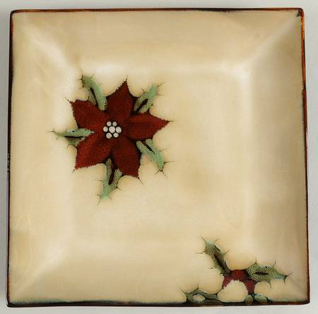 Christmas Blossom Square Salad Plate