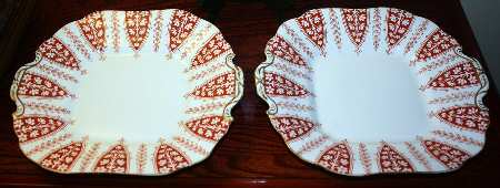 M163 Square Handled Cake Plate