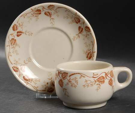 Pembroke Flat Cup & Saucer Set