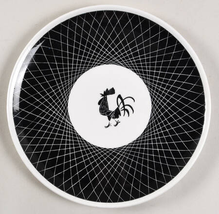 Black Cockerel Salad Plate