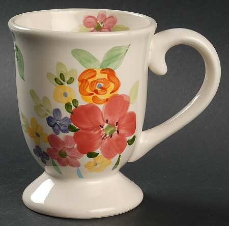 Group Floral Footed Mug