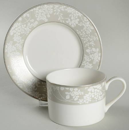 Something Borrowed Flat Cup & Saucer Set