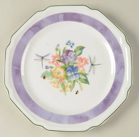 Antique Garden Accent Salad Plate
