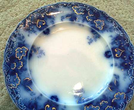 Richmond (FLOW BLUE) by Alfred Meakin