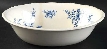 Orient Blue 9" Oval Vegetable Bowl